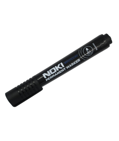 Marker permanent negru NOKI, varf rotund